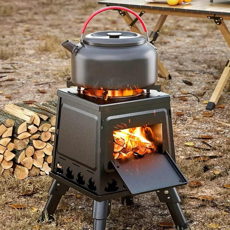 Portable Folding Fire Pit Stove Outdoor Camping Oven