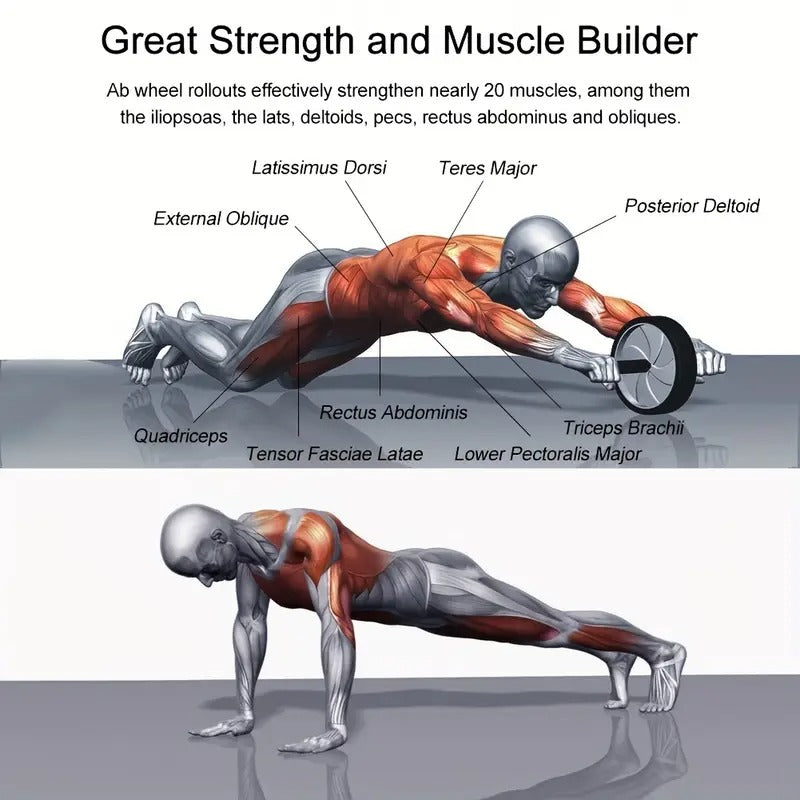 Abdominal Wheel Core Strength Training Fitness Equipment