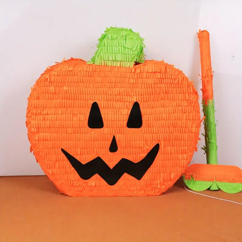 Large Pumpkin Piñata Set Party Decor (4pcs)