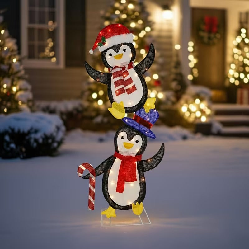 Christmas Penguin Light Decorations (2pcs)