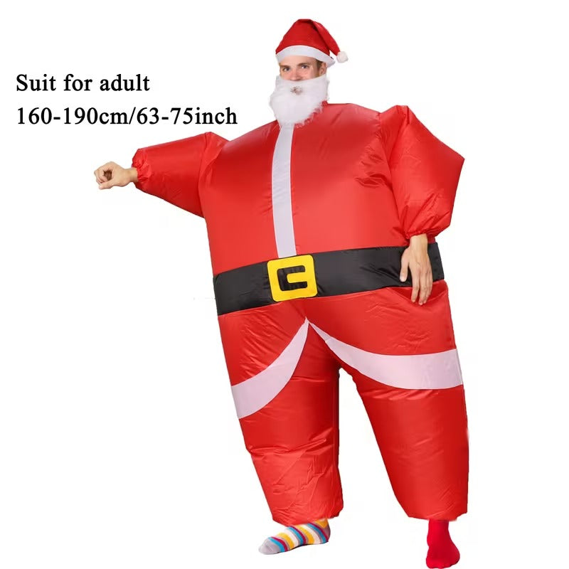 Santa Costume Self-Expanding Christmas Suit