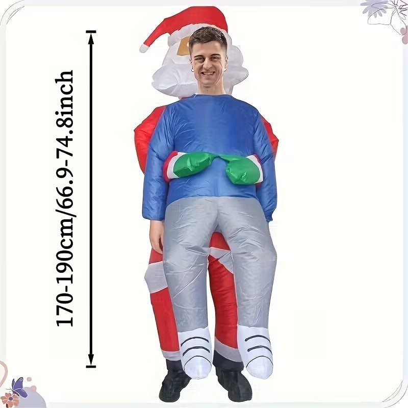 Santa Claus Inflatable Costume Adult Party Outfit