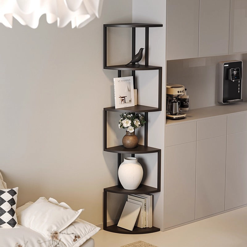Corner Floor Bookshelf Display Rack