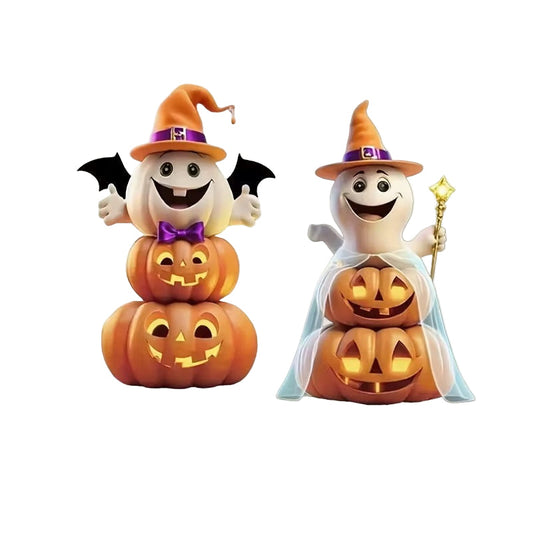 Halloween Garden Decorations with Poles (4pcs)