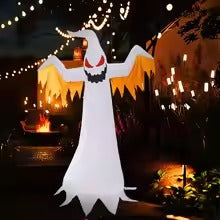 Halloween Inflatable Ghost with LED Flame Lights