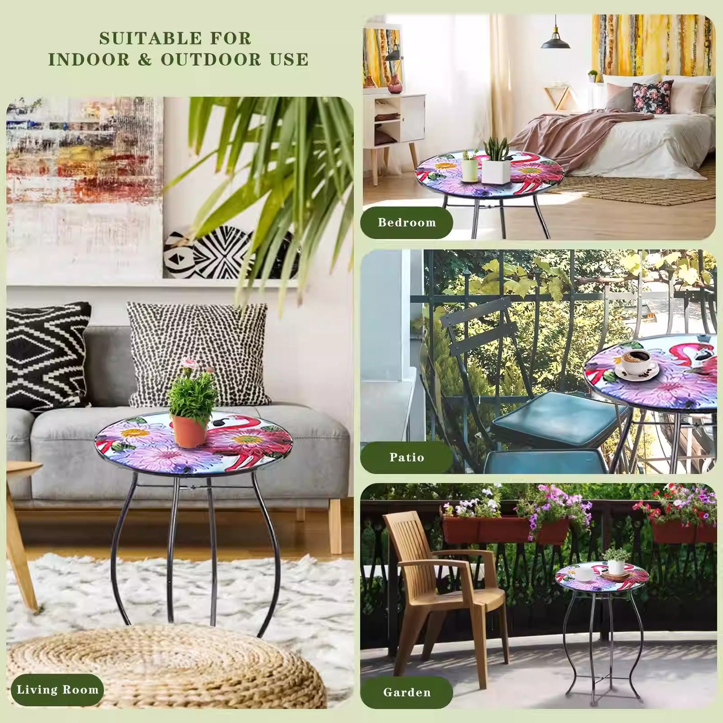 Glass Round Mini Side Table