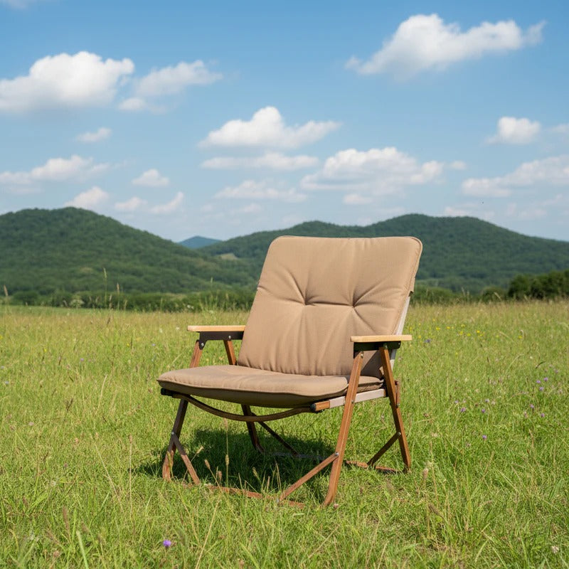 Outdoor Folding Camping Chair with Backrest