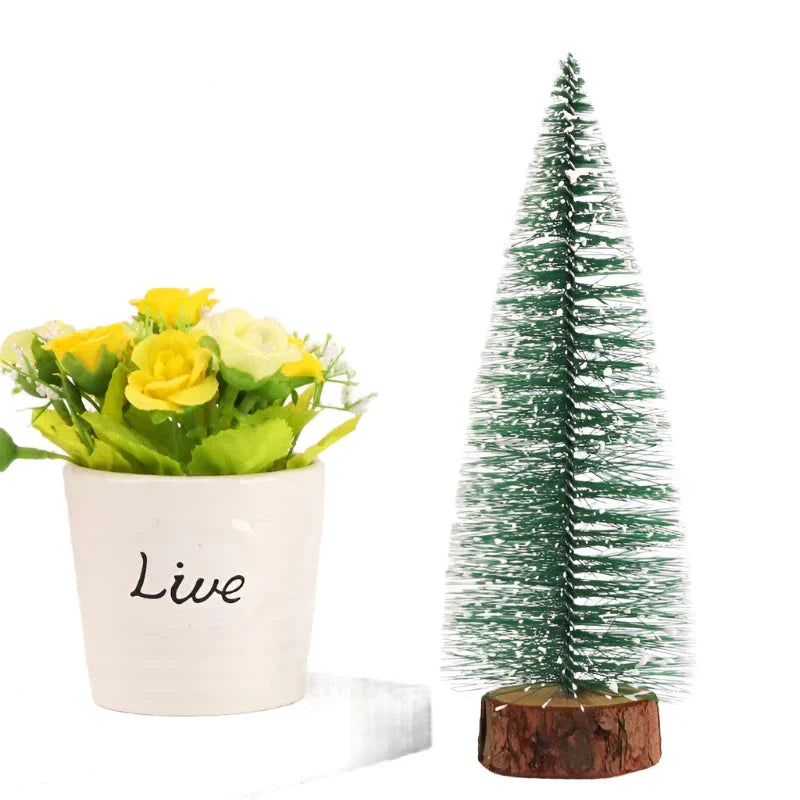 Mini Snow Fir Christmas Tree with Ornaments