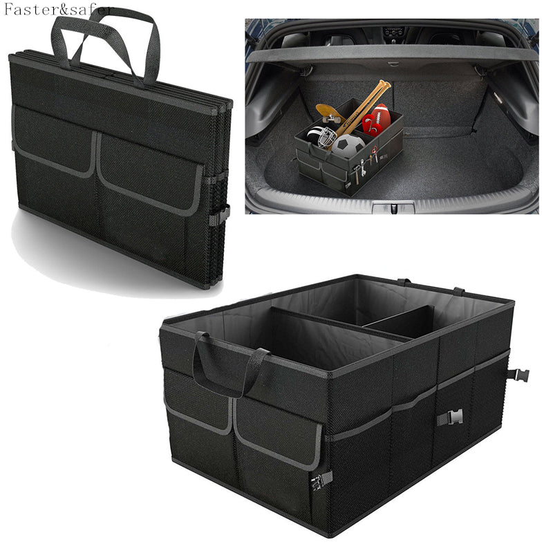 Car Storage Collapse Trunk Back Bin Bag Caddy Organizer Ford Hyundai Automobiles Interior Accessories Stowing Tidying Trunk Box