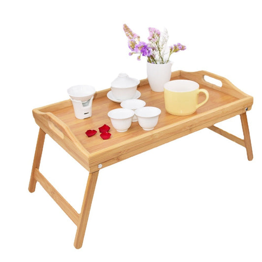 Portable Coffee Tables Bamboo Wood Bed Tray Breakfast Laptop Desk Tea Food Table Basse Folding Leg Laptop Desk Coffee Table