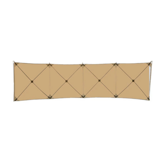 Camping Windscreen Tent Folding Windproof Shield (Khaki)