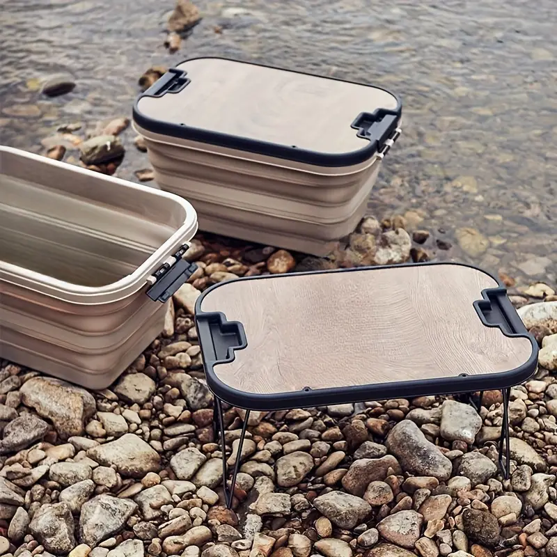 Outdoor Picnic Table Storage Basket Set