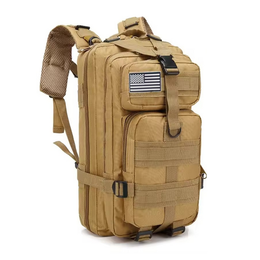 Waterproof Hiking Backpack Outdoor Bag (Khaki)