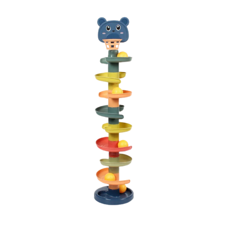Baby Toy Rotating Rolling Ball Pile Tower