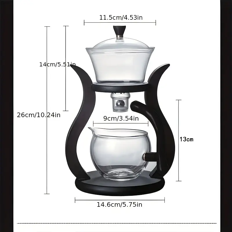 Lazy Kung Fu Glass Teapot Set with Infuser