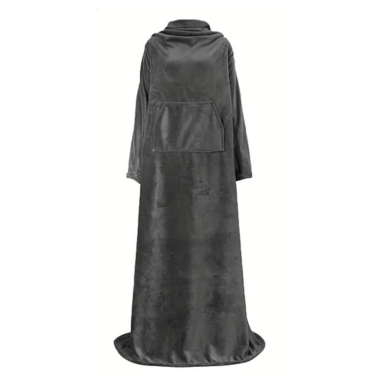 Cozy Flannel Sleeve Blanket for Indoor & Outdoor