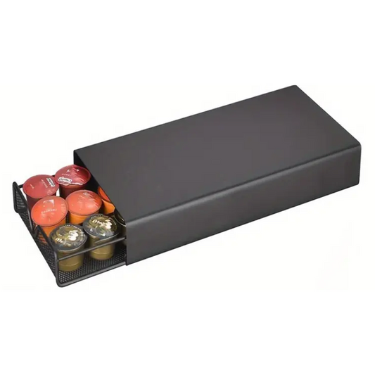 Coffee Pod Holder with Mesh Drawer Organizer