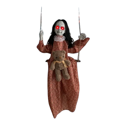 Glowing Eyes Halloween Hanging Doll