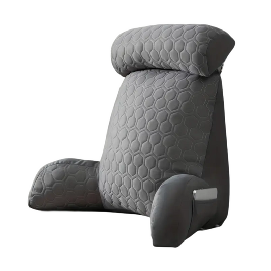 Cool Latex Reading Pillow with Armrests & Pockets