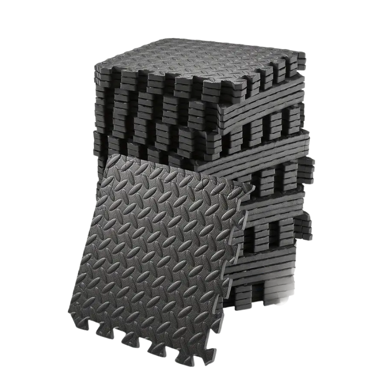 Interlocking Exercise Mat Black Set (48pcs)