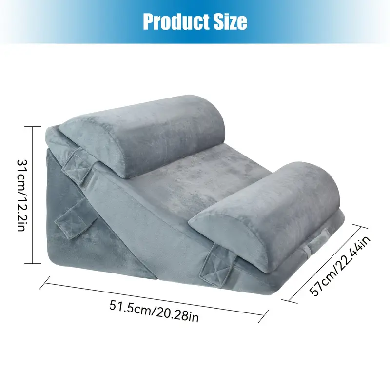 Wedge Pillow Set for Sleep Support (4pcs)