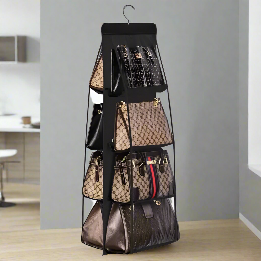 Hanging Handbag Organizer with 8 Pockets