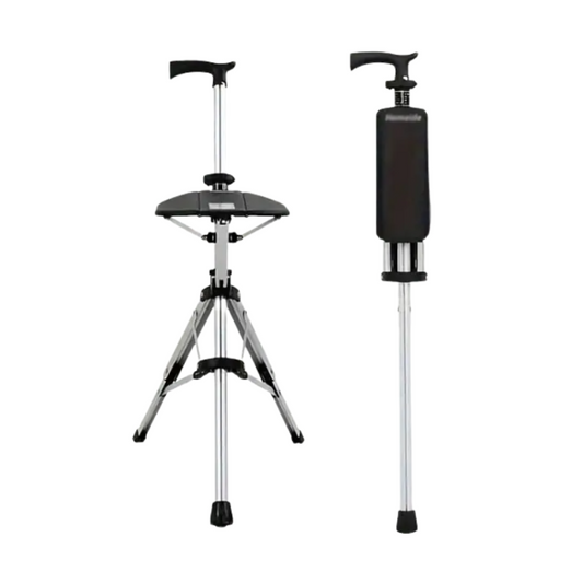 2-in-1 Trekking Pole with Foldable Seat