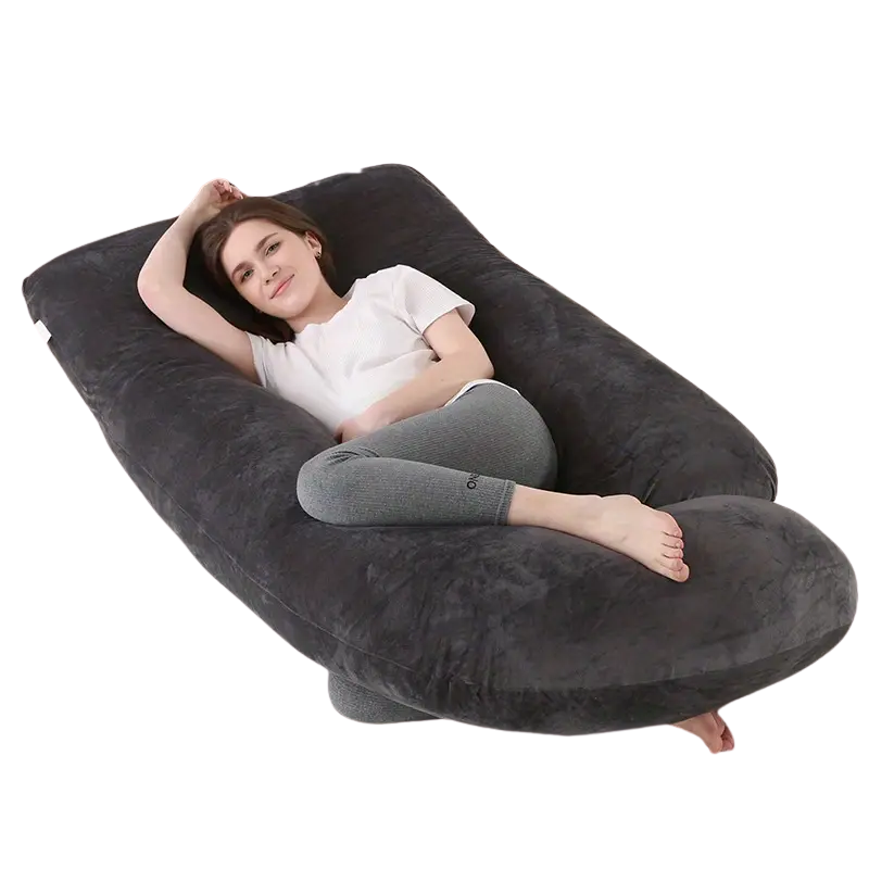 J-Shaped Pregnancy Pillow Full Body Maternity Support