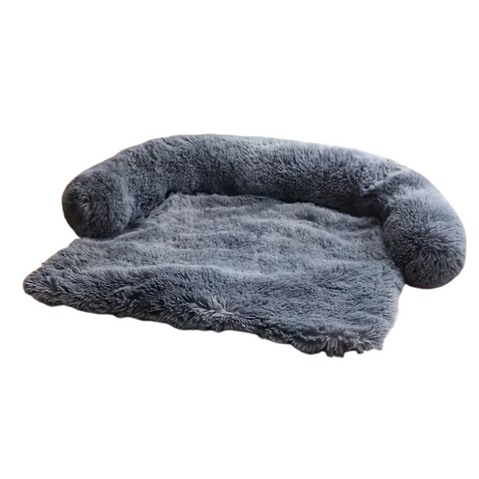 Pet Plush Sofa Bed with Neck Cushion