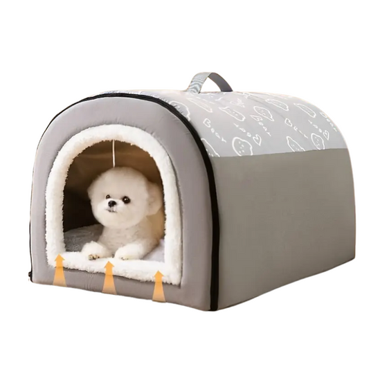 Warm Enclosed Dog Bed for All Seasons