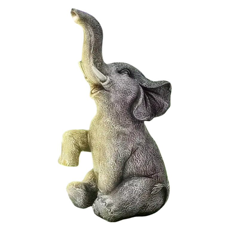 Solar Elephant LED Lantern Garden Light Outdoor Decor