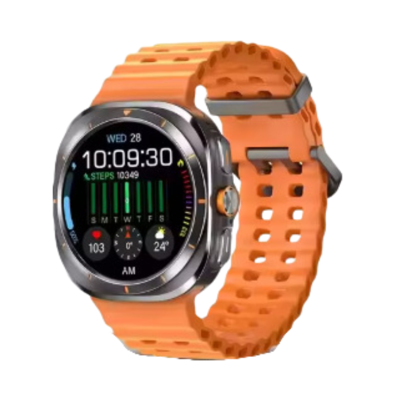Waterproof Sports Smartwatch for Men (Orange)