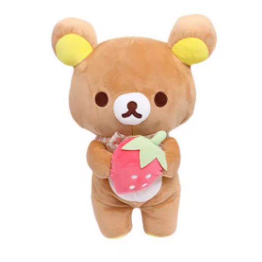 Valentines Strawberry Plush Teddy Bear Stuffed Toy