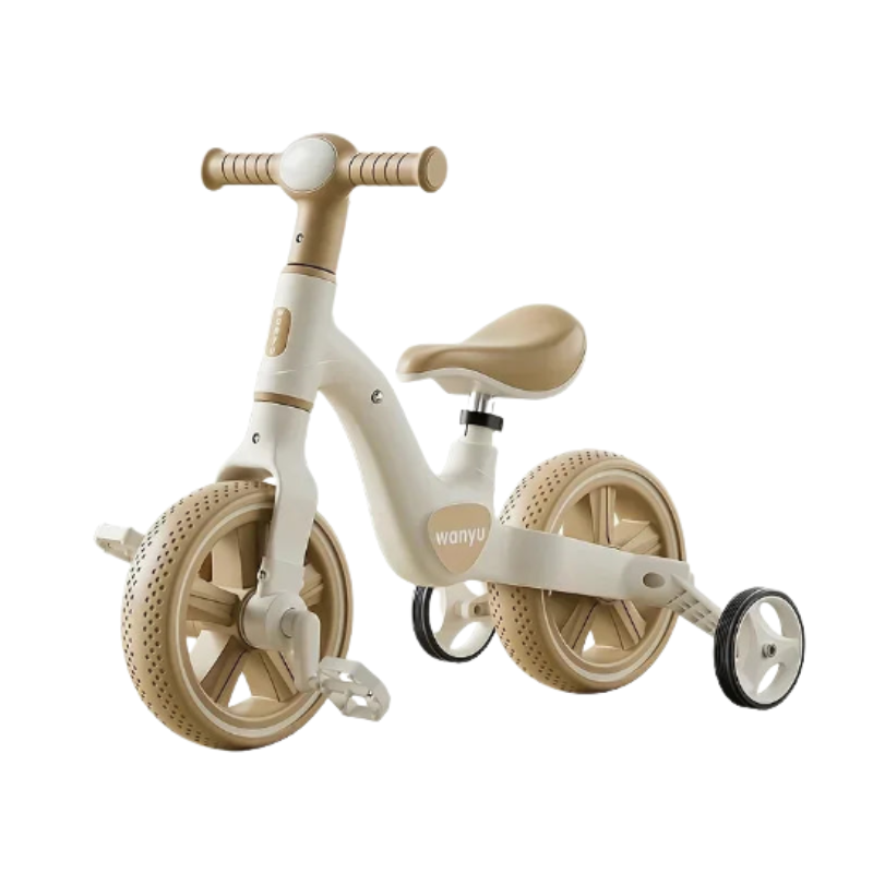 Kids Balance Trike with Training Wheels (2-in-1)