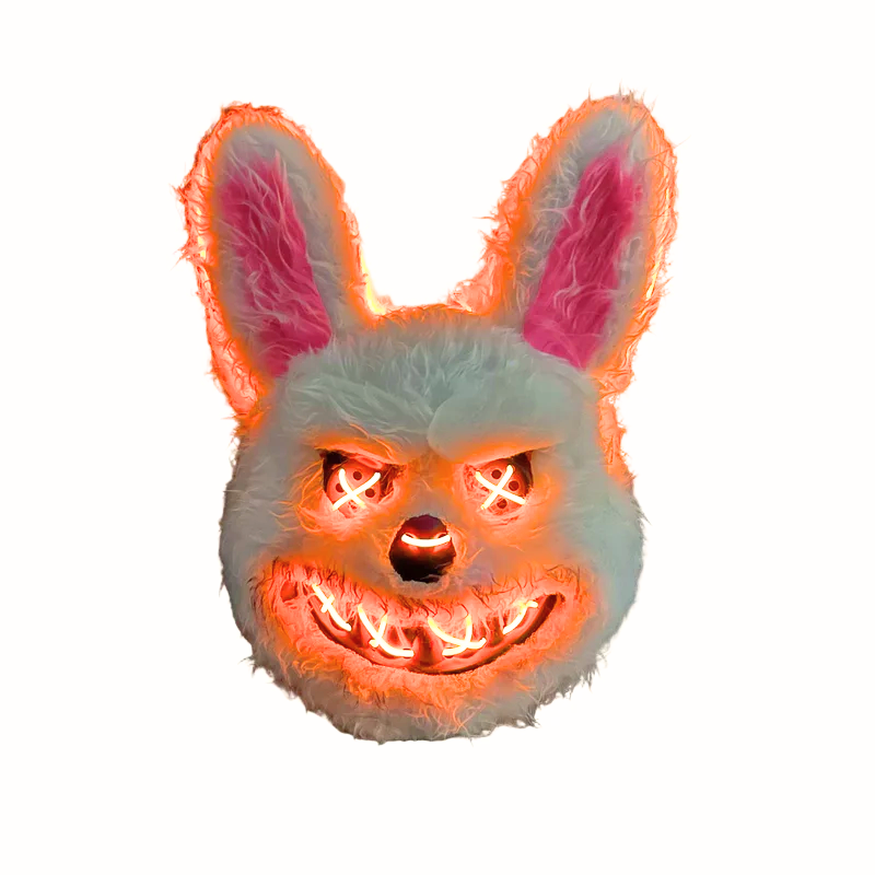 Bloody Rabbit LED Glowing Face Mask
