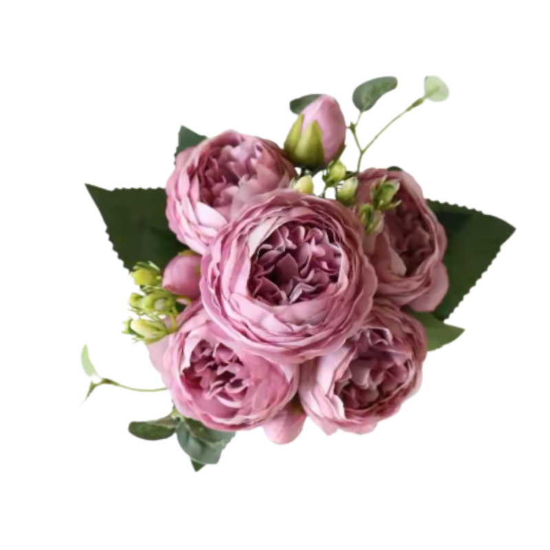 Silk Peony Rose Bouquet Artificial Flowers Decoration
