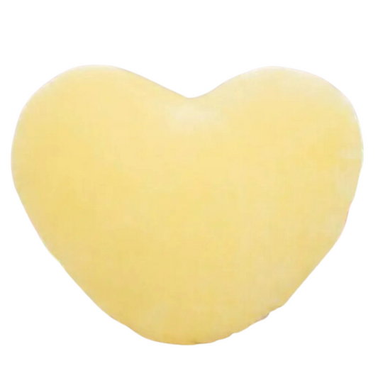 Soft Heart Plush Pillow Gift (Yellow)