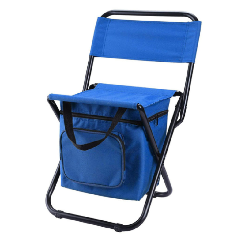 Folding Chair with Storage & Back Support