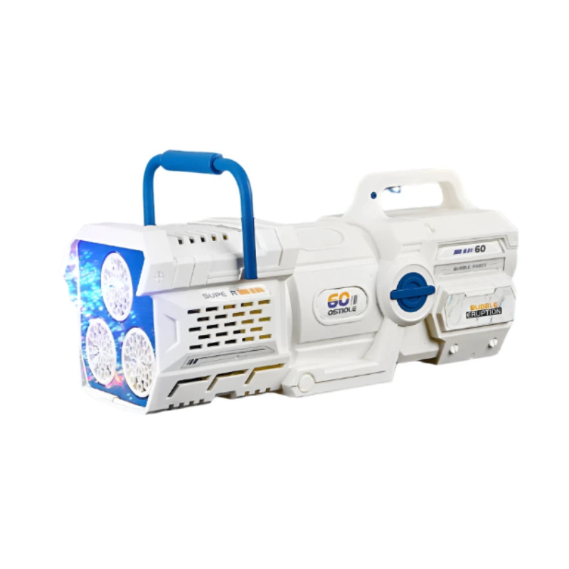 60-Hole LED Light Bubble Gun Toy for Kids