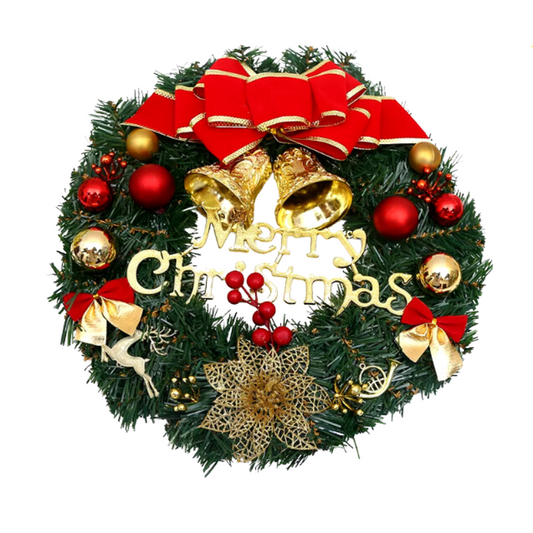Christmas Red Wreath Front Door Holiday Decor