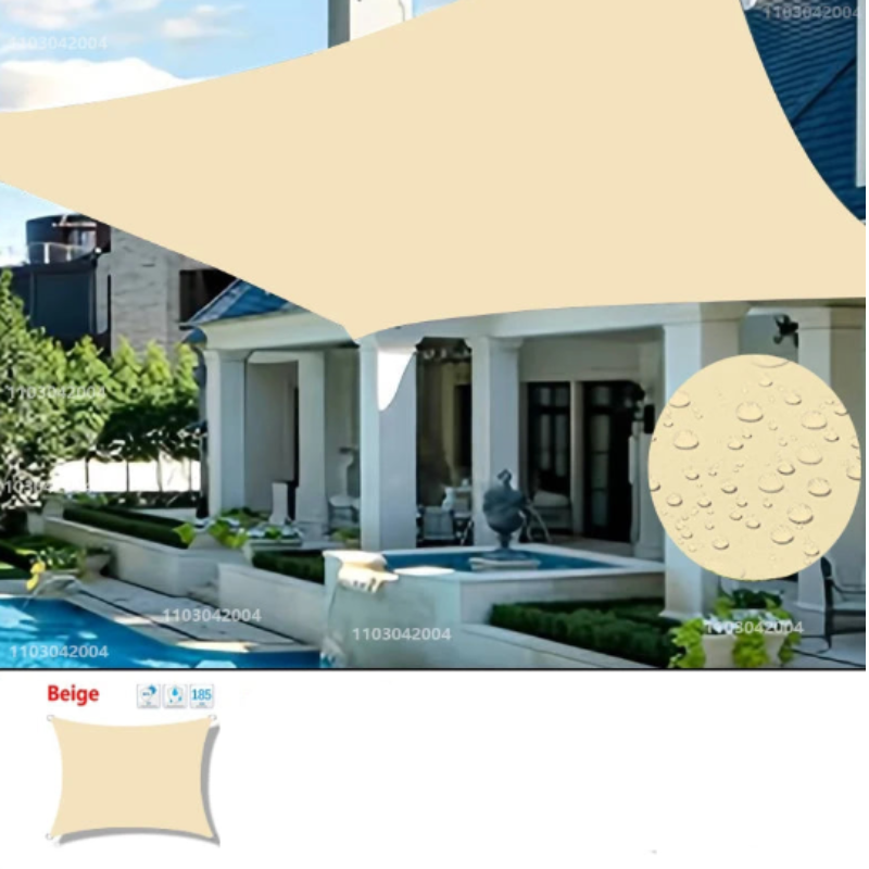 Waterproof Outdoor Sunshade Canvas Rain & Snow Protection