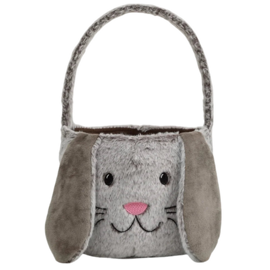 Soft Fluffy Bunny Bag Plush Easter Basket
