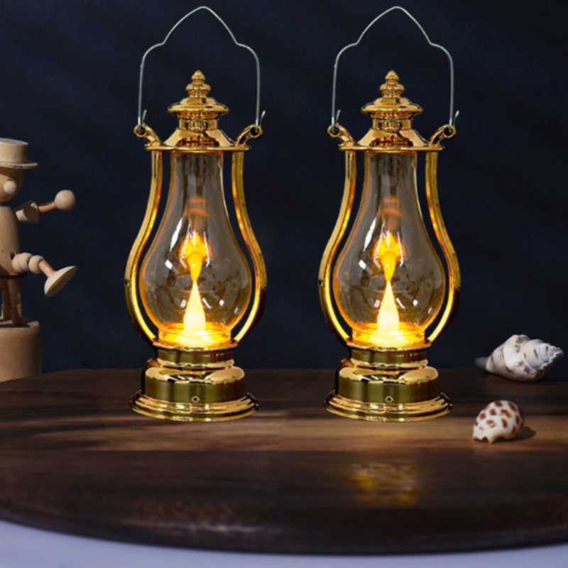 LED Retro Portable Oil Lamp Night Light