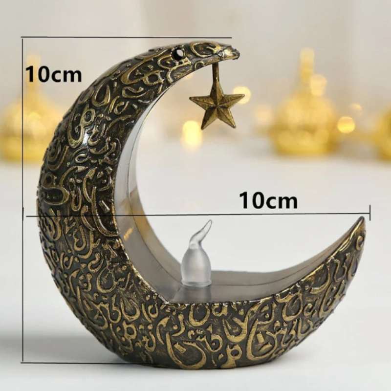 Middle Eastern Star & Moon Candle Holder