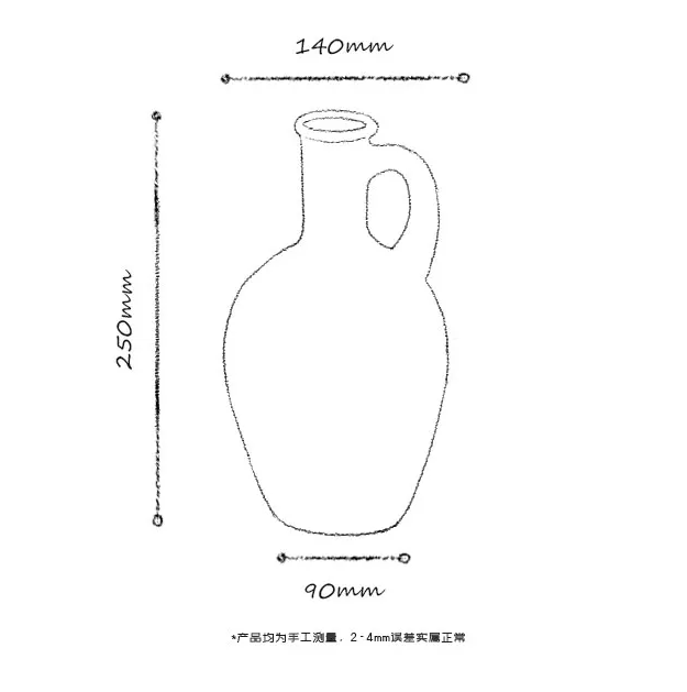 Rustic Elegance: Retro French Ceramic Vase for Stylish Home Decor