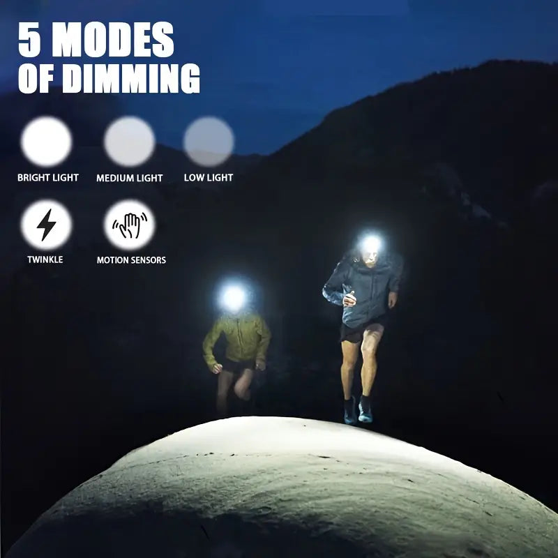 Super Bright USB Rechargeable Camping Headlight