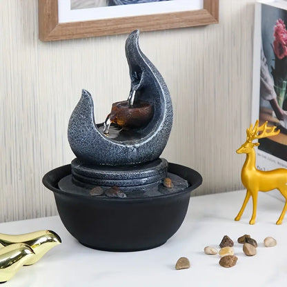 Moon Fountain USB-Powered Tabletop Waterfall Kit