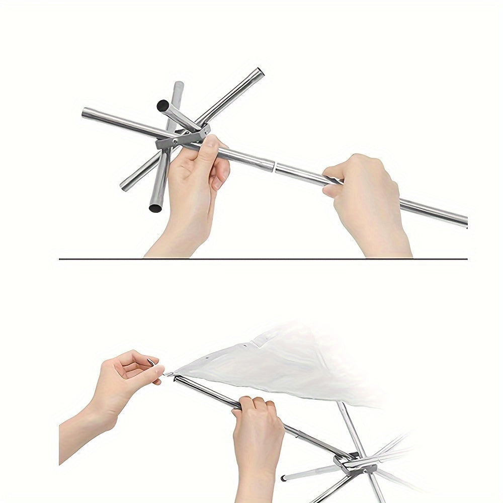 Outdoor Folding Stainless Steel Fire Pit Rack