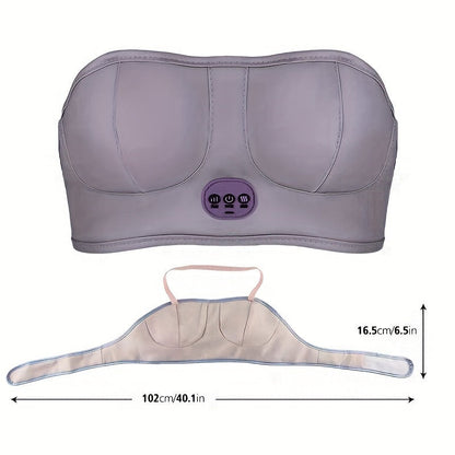 Relaxing Electric Breast Massager with USB Charging(Silvery Grey)
