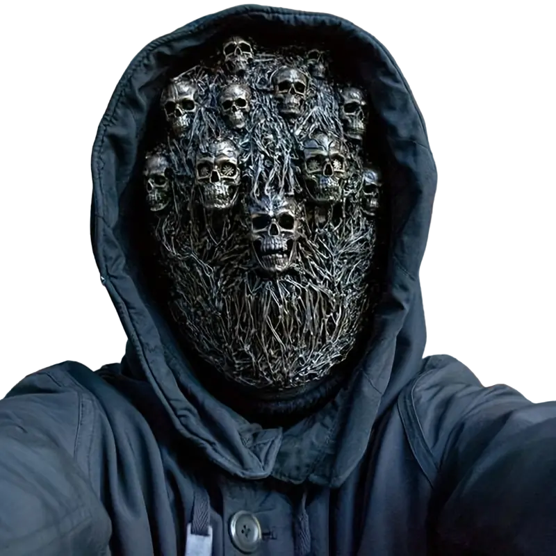 Bone-Chilling Elegance: Steam Skeleton Mask
